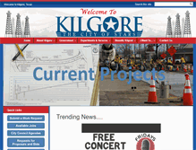Tablet Screenshot of cityofkilgore.com
